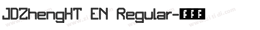 JDZhengHT EN Regular字体转换